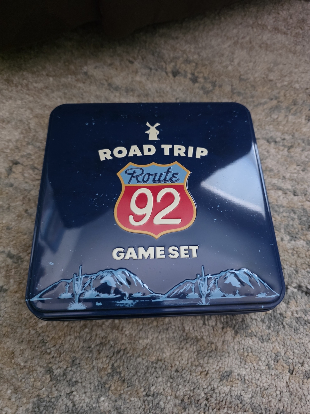 Dutch Bros Road Trip Route 92 Game Set - Navy Blue with Red Accent